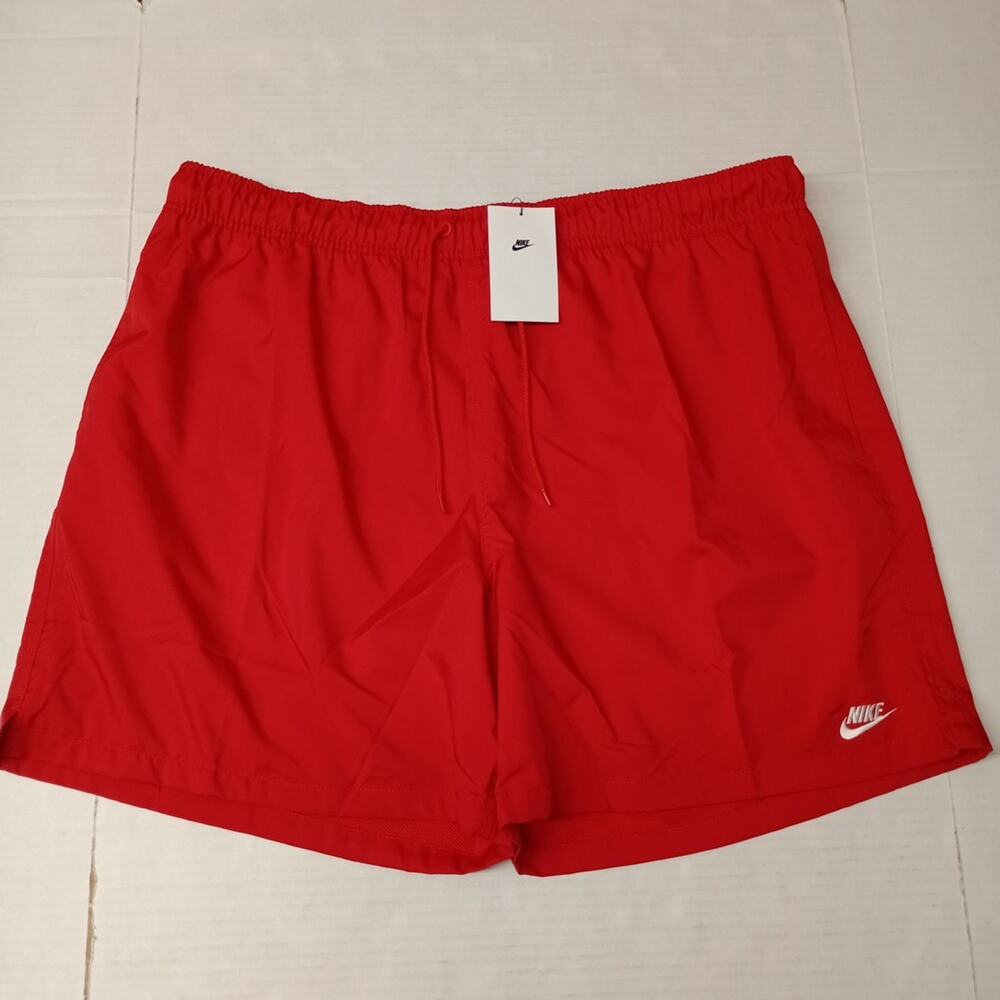 Nike Woven Flow Shorts Red Standard Fit Men's 2XL 6" Inseam